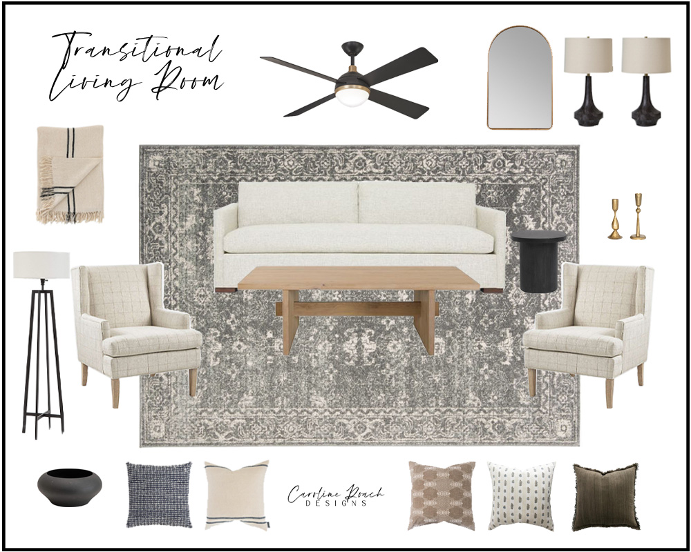 Transitional Living Room Furniture | Cabinets Matttroy